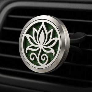 16 Aromatherapy Car Vent Clip Medallion Stainless Steel Essential Oil Diffuser Magnetic Locket Vehicle Air Freshener