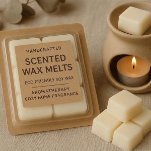 5 Handcrafted Scented Wax Melts Eco Friendly Soy Wax Cubes Warmer Aromatherapy Cozy Home Fragrance Melts Pack